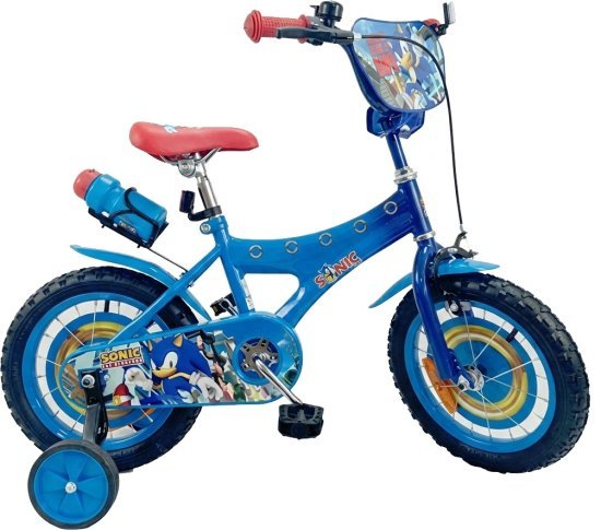 אופניים לילדים עם גלגלי עזר ''14 (95% מורכב) מבית Anonima - סוניק