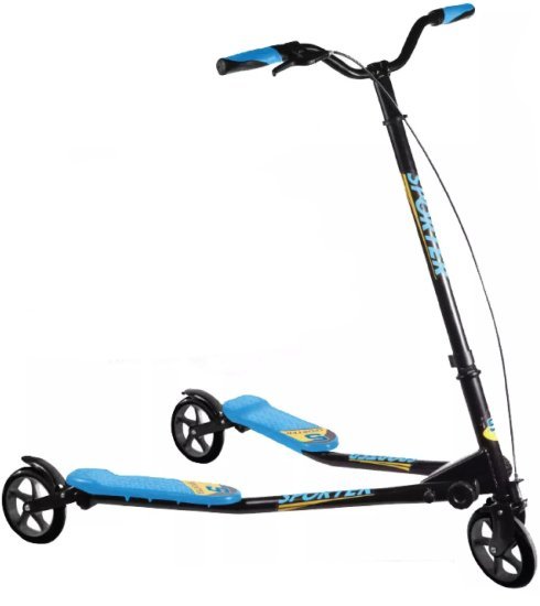 קורקינט 14.5 ס''מ עם 3 גלגלים מבית Sporter - שחור וכחול