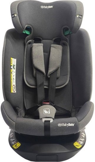 כיסא בטיחות משולב בוסטר 360º בתקן i-Size דגם Orbit מבית BabySafe - צבע אפור