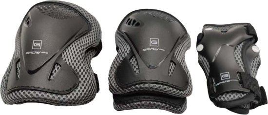 סט מגנים 3 חלקים מבית Grow - מידה S - צבע שחור