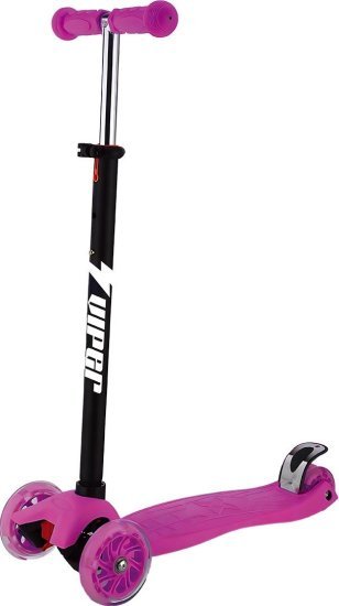 קורקינט 3 גלגלים לילדים Viper Super Ride - ורוד