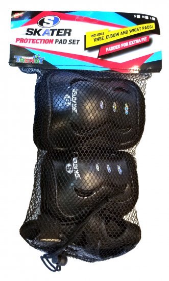 סט מגני מרפקים ,ידיים וברכיים Skater - מידה S - צבע שחור