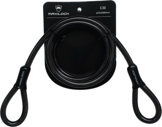 כבל אבטחה לאופניים 2 מטר C30 Maxilock