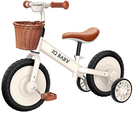 אופני איזון 2 ב-1 רטרו לילדים קרם Anonima